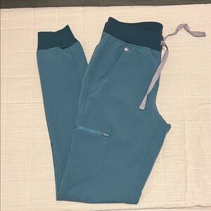 FIGS XS/T Teal Jogger Pants with Drawstring